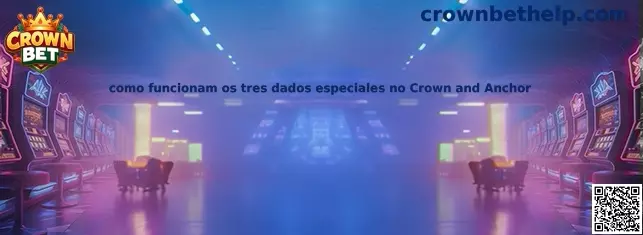 Tres dados especiales del juego Crown and Anchor